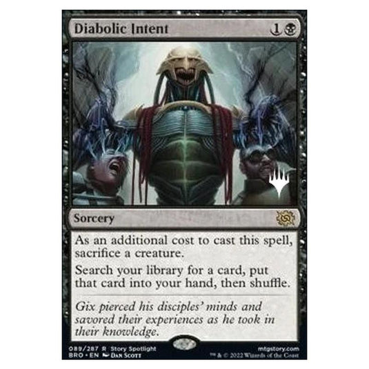 Magic The Gathering - The Brothers' War Promos - Diabolic Intent - 089/287