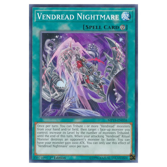 Yu-Gi-Oh! - 2019 Gold Sarcophagus Tin Mega Pack - Vendread Nightmare (Common) MP19-EN058