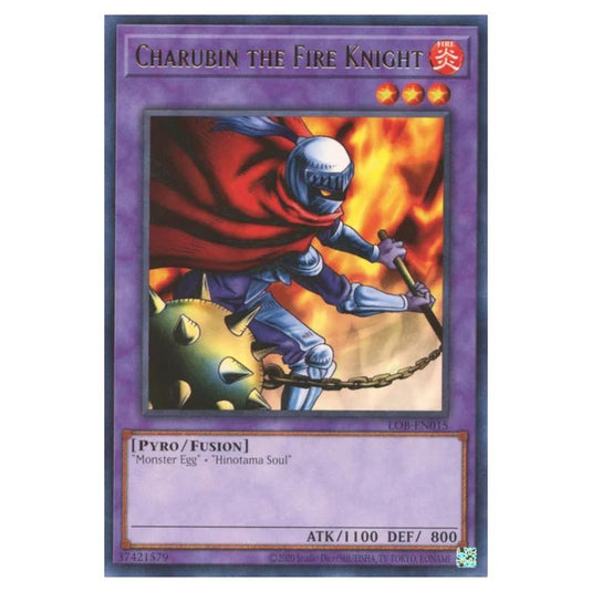 Yu-Gi-Oh! - Legend of Blue Eyes White Dragon (25th Anniversary Edition) - Charubin the Fire Knight (Rare) - LOB25-EN015