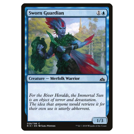 Magic The Gathering - Rivals Of Ixalan - Sworn Guardian - 58/196 (Foil)