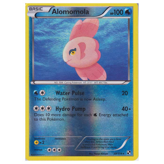 Pokemon - Black & White - (Reverse Holo) Alomomola 39/114