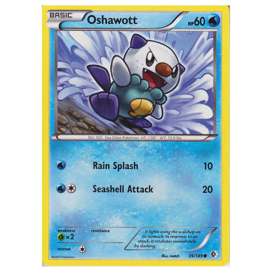 Pokemon - Black & White - Boundaries Crossed - Oshawott 39/149