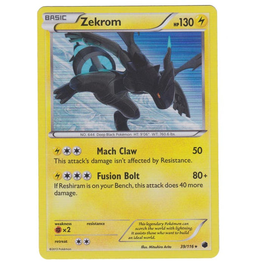 Pokemon - Black & White - Plasma Freeze - Zekrom - 39/116