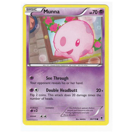 Pokemon - XY Phantom Forces - Munna - 39/119