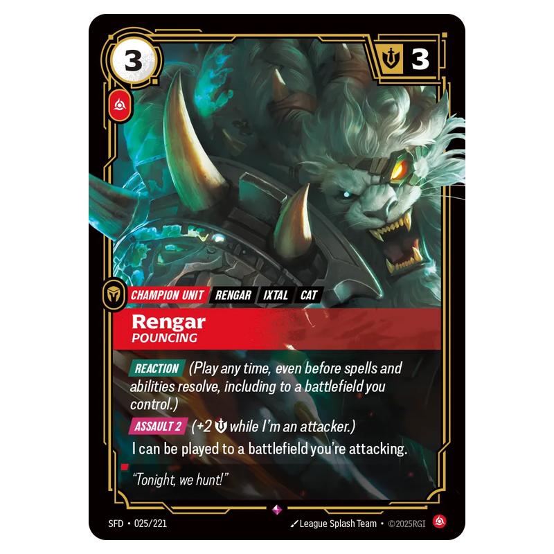Riftbound: League of Legends TCG - Spiritforged - Rengar - Pouncing