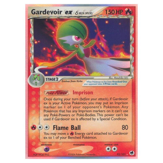 Pokemon - EX Dragon Frontiers - Gardevoir ex δ Delta Species - 093