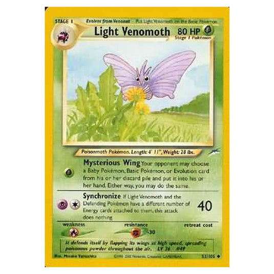 Pokemon - Neo Destiny - Light Venomoth - 053/105