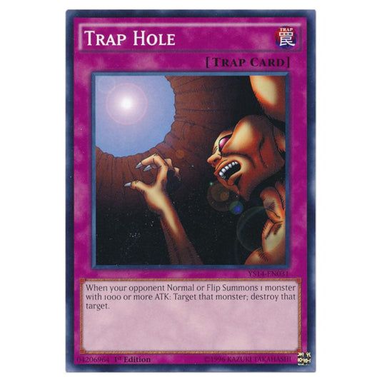 Yu-Gi-Oh! - Super Starter - Space-Time Showdown - Trap Hole (Common) YS14-EN031