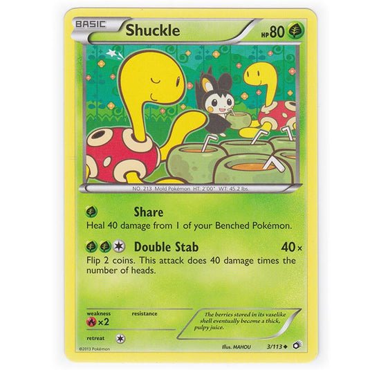 Pokemon - Black & White - Legendary Treasures - Shuckle - 3/113