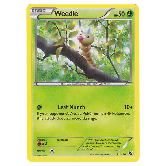 Pokemon - XY Base Set - Weedle - 3/146