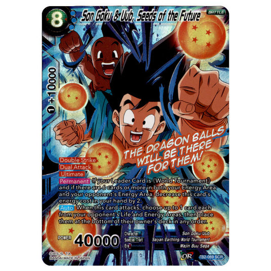Dragon Ball Super - TB - World Martial Arts Tournament - Son Goku & Uub, Seeds of the Future - TB2-069