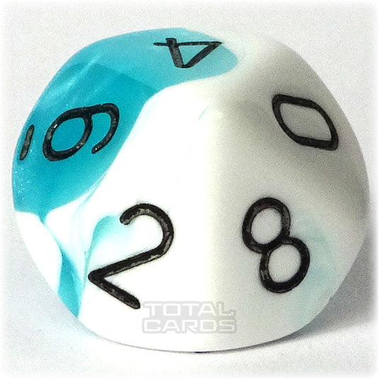 Chessex - Gemini 16mm D10 - Teal-White w/Black