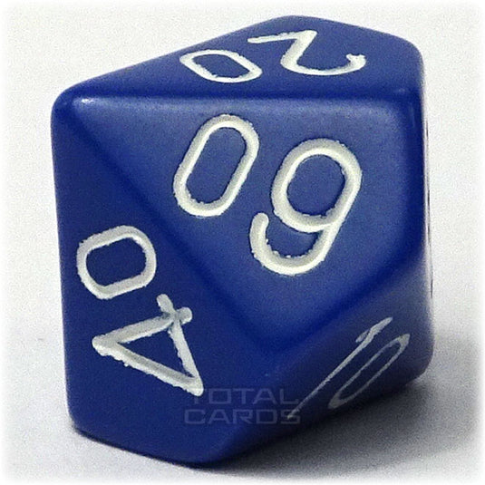 Chessex - Opaque 16mm D10/100 - Blue w/White