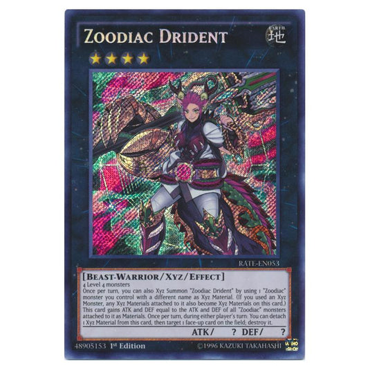 Yu-Gi-Oh! - Raging Tempest - Zoodiac Drident (Secret Rare) RATE-EN053