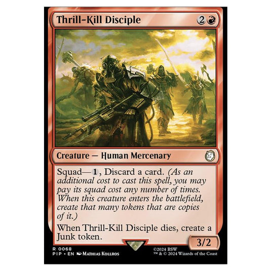 Magic The Gathering - Universes Beyond - Fallout - Thrill-Kill Disciple - 0068