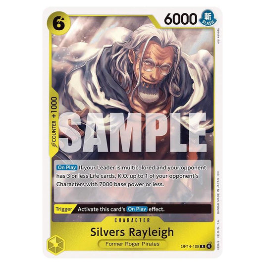 One Piece - OP14 - The Azure Sea's Seven - Silvers Rayleigh - OP14-108