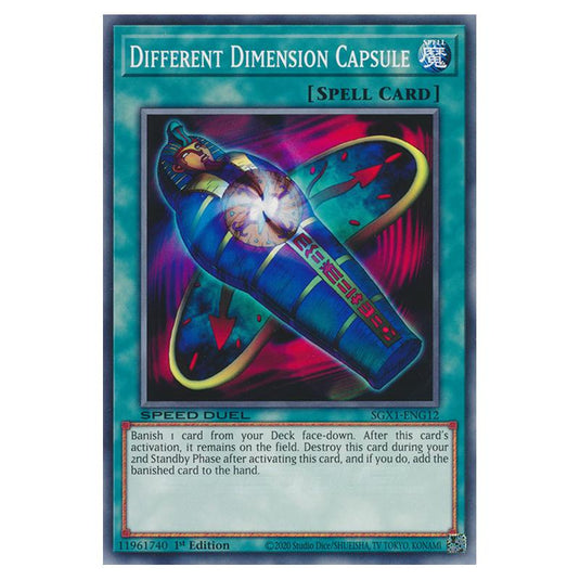 Yu-Gi-Oh! - Speed Duel GX - Duel Academy Box - Different Dimension Capsule (Common) SGX1-ENG12