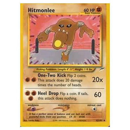 Pokemon - Neo Destiny - Hitmonlee - 042/105