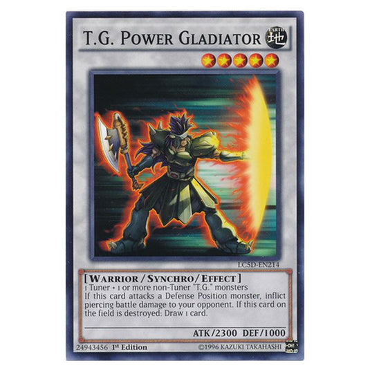 Yu-Gi-Oh! - Legendary Collection 5D's Mega Pack - T.G. Power Gladiator (Common) LC5D-EN214