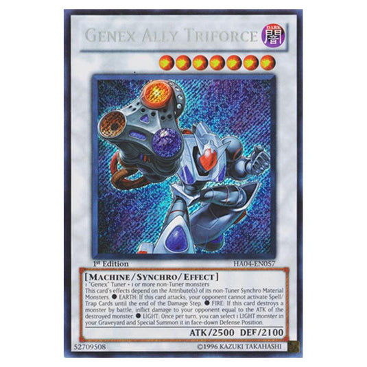 Yu-Gi-Oh! - Hidden Arsenal 4 - Trishula's Triumph - Genex Ally Triforce (Secret Rare) HA04-EN057
