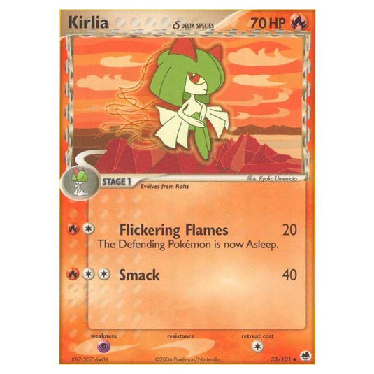 Pokemon - EX Dragon Frontiers - Kirlia δ Delta Species - 033