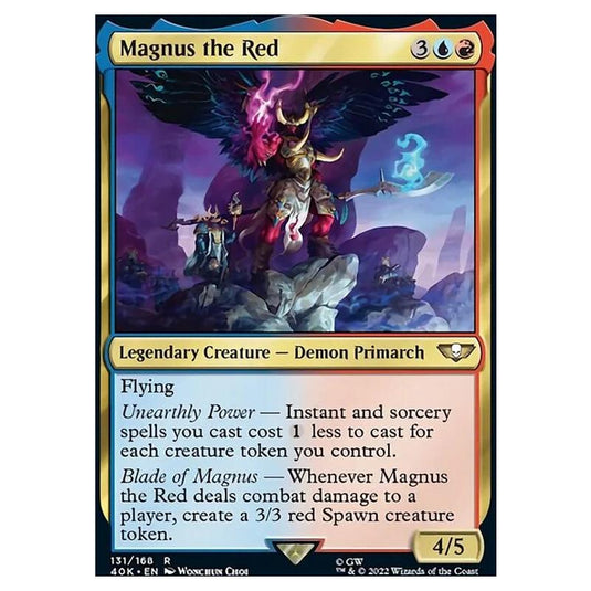 Magic The Gathering - Universes Beyond - Warhammer 40k - Magnus the Red - 131/168