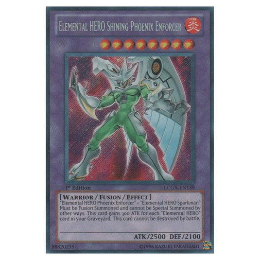 Yu-Gi-Oh! - Legendary Collection 2 - The Duel Academy Years Mega Pack - Elemental HERO Shining Phoenix Enforcer (Secret Rare) LCGX-EN139