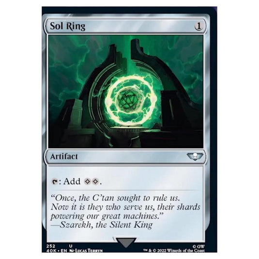 Magic The Gathering - Universes Beyond - Warhammer 40k - Sol Ring - 252/168