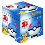 Ravensburger 3D Puzzle-Ball - Pokemon Pokeballs - Great Ball 54pc