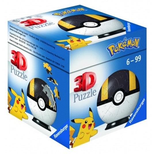 Ravensburger 3D Puzzle-Ball - Pokemon Pokeballs - Ultra Ball 54pc