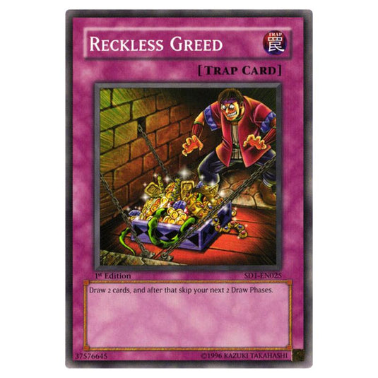 Yu-Gi-Oh! - Structure Deck - Dragon\\'s Roar - Reckless Greed (Common) SD1-EN025