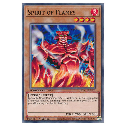 Yu-Gi-Oh! - Speed Duel GX - Duel Academy Box - Spirit of Flames (Common) SGX1-ENH05