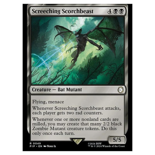Magic The Gathering - Universes Beyond - Fallout - Screeching Scorchbeast - 0049