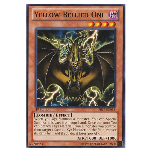 Yu-Gi-Oh! - Shadow Specters - Yellow-Bellied Oni (Common) SHSP-EN033