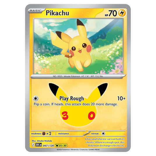 Pokemon - 30th Celebration - Pikachu - 047/128