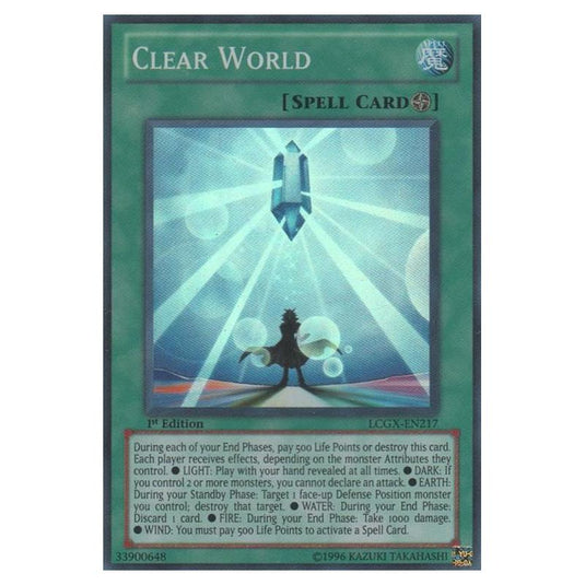 Yu-Gi-Oh! - Legendary Collection 2 - The Duel Academy Years Mega Pack - Clear World (Super Rare) LCGX-EN217