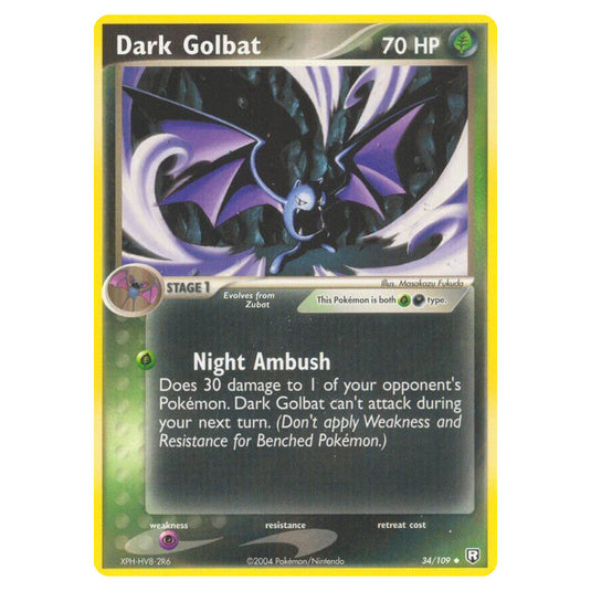 Pokemon - EX Team Rocket Returns - Dark Golbat - 034/109