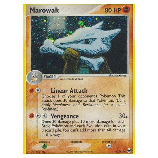 Pokemon - EX Series - FireRed & LeafGreen - Marowak - 7/112