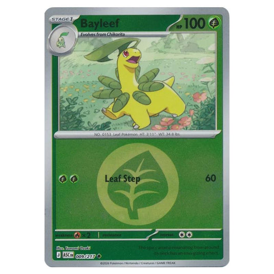 Pokemon - Mega Evolution - Ascended Heroes - Energy Reverse Holo - Bayleef - 009/217