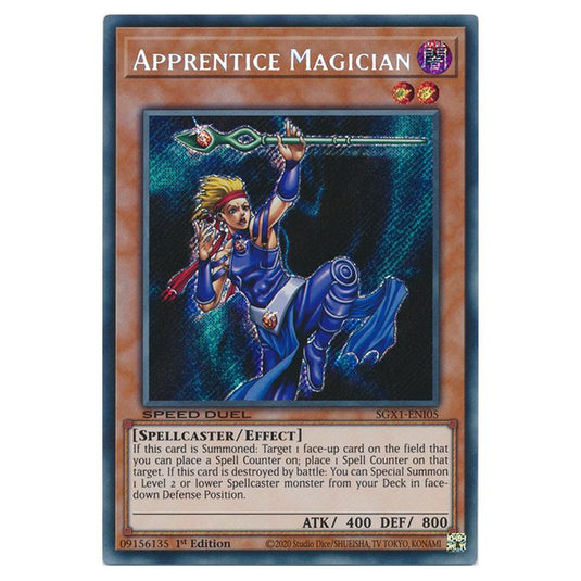 Yu-Gi-Oh! - Speed Duel GX - Duel Academy Box - Apprentice Magician (Secret Rare) SGX1-ENI05