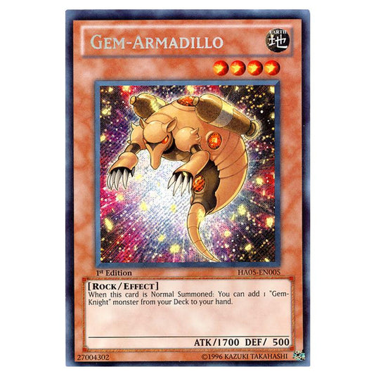 Yu-Gi-Oh! - Hidden Arsenal 5 - Steelswarm Invasion - Gem-Armadillo (Secret Rare) HA05-EN005
