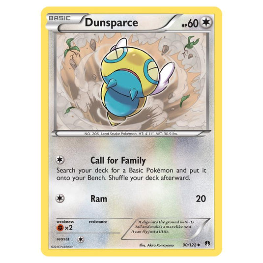 Pokemon - XY - Breakpoint - Dunsparce - 90/122 (Reverse Holo)