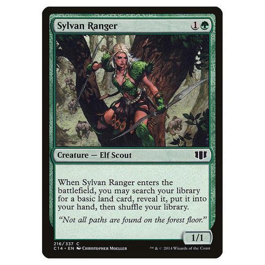 Magic The Gathering - Commander 2014 - Sylvan Ranger - 216