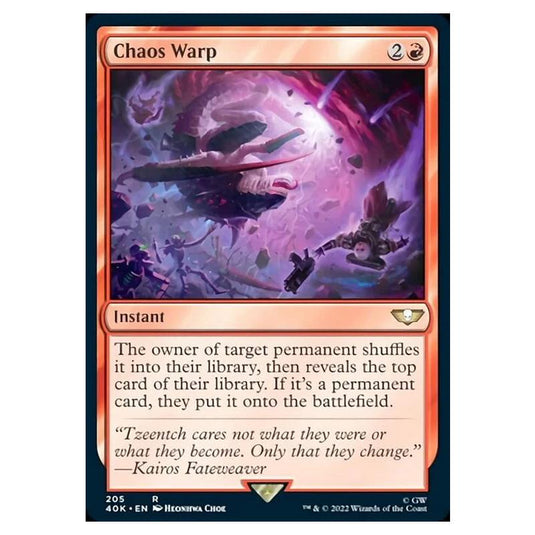 Magic The Gathering - Universes Beyond - Warhammer 40k - Chaos Warp - 205/168
