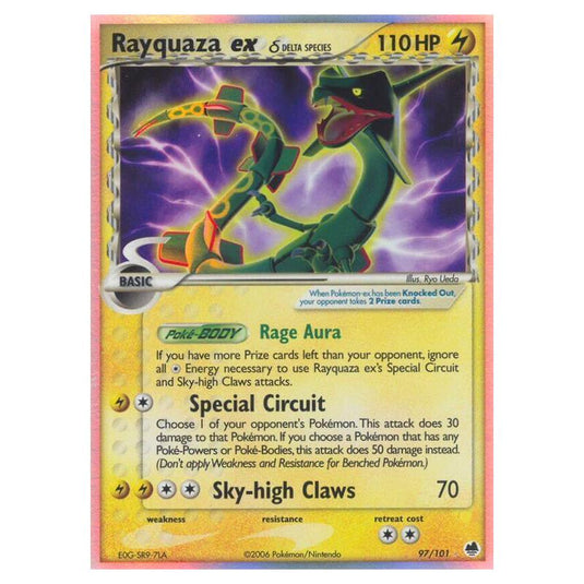 Pokemon - EX Dragon Frontiers - Rayquaza ex δ Delta Species - 097