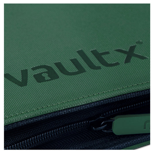 Vault X - 4-Pocket Exo-TecÂ® - Zip Binder - Green