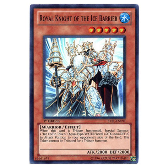 Yu-Gi-Oh! - Starstrike Blast - Royal Knight of the Ice Barrier (Super Rare) - STBL-EN091