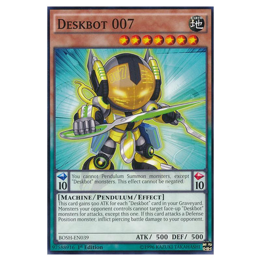 Yu-Gi-Oh! - Breakers of Shadow - Deskbot 007 (Common) BOSH-EN039