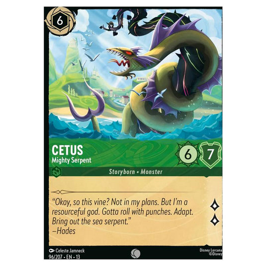 Lorcana - Attack of the Vine! - Cetus - Mighty Serpent (Common) - 96/207