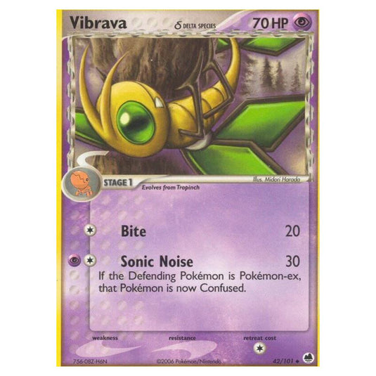 Pokemon - EX Dragon Frontiers - Vibrava δ Delta Species - 042